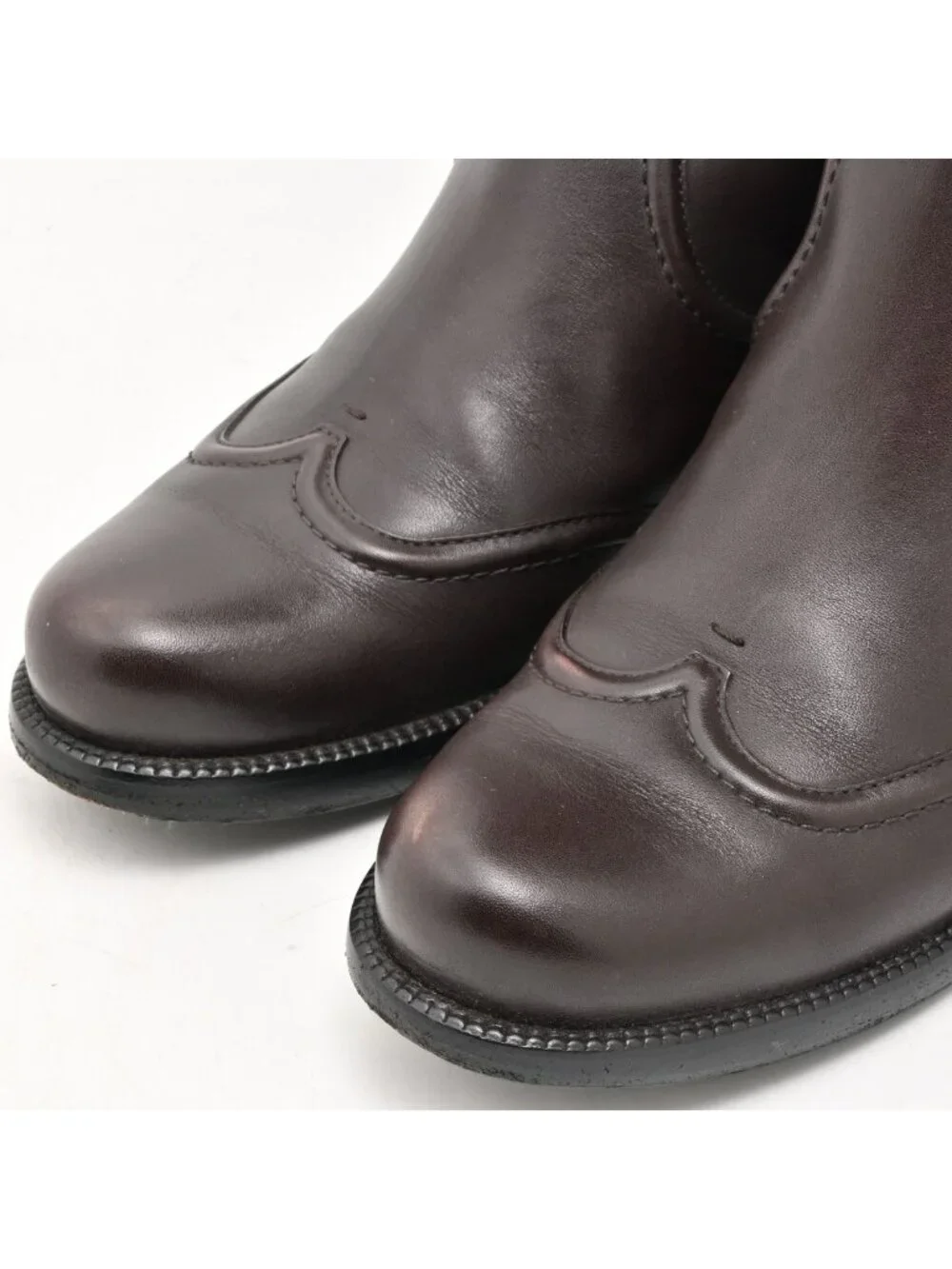 Louis Vuitton Long Boots Dark Brown Leather